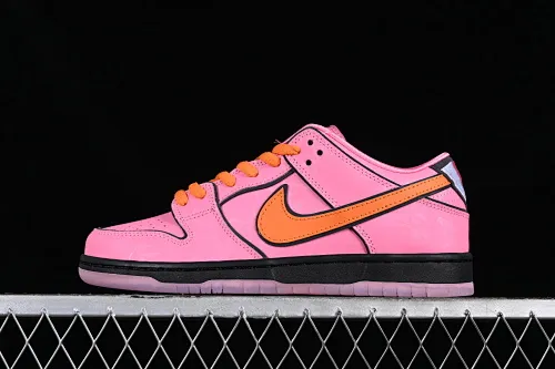 All Categories Nk SB Dunk Series Nk SB Dunk Low Low-top sneakers F version The Powerpuff Girls x Nk SB Dunk Low Powerpuff Girls joint model Low-top casual sneakers FD2631-600